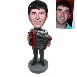Accordion Player custom bobblehead