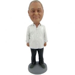 Anniversary gift custom bobblehead casual man