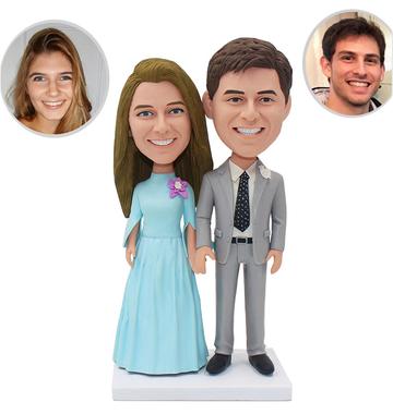 Anniversary gift Custom couple Bobblehead
