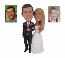 Custom Made Wedding Cake Topper Groom and Bride