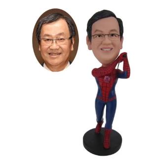 Anniversary gift custom Spiderman Bobblehead