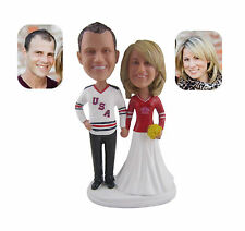  Personalized custom Hockey fans couple Bobblehead