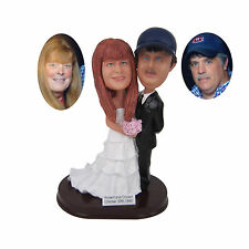 personalized custom wedding cake toppers custom couple bobblehead